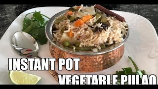 Instant Pot Vegetable Pulao  Video Recipe Step by Step [upl. by Eux]