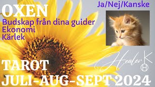 Oxen ♉ JuliAugustiSeptember 2024 Tarot  Healer K [upl. by Notnilk218]