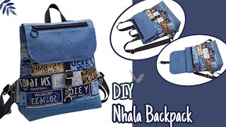 DIY Cara Membuat TasNhala Backpack Pattern amp Tutorial [upl. by Analart117]