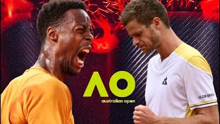 Yannick Hanfmann VS Gael Monfils  Australian Open 2024 [upl. by Amaleta]