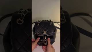 Chanel Mini Duma Backpack What fits inside [upl. by Aicinet]