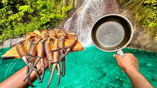 GIANT FRESHWATER PRAWN CATCH AND COOK [upl. by Nalepka]