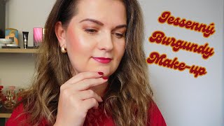 🍂 Jesenný BURGUNDY makeup 🍂 TIPY na rúže a laky na nechty 🍂 [upl. by Amr]