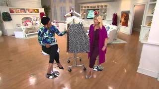 Isaac Mizrahi Live Watteau Leopard Print Skirt with Jennifer Coffey [upl. by Maxma]