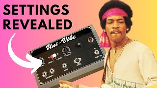 Ever wondered what Jimi Hendrixs exact UniVibe settings were [upl. by Aliuqat]