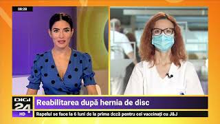 Recuperarea după hernia de disc – Dr Simona Fătulescu  Spitalul Clinic SANADOR [upl. by Tunk201]