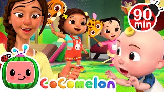 PeekaBoo Play Time at School with Animal Masks  CoComelon  Nursery Rhymes for Babies [upl. by Nnahgiel180]