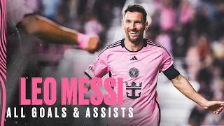 Leo Messi All Goals amp Assists with Inter Miami  MLS amp Leagues Cup and More [upl. by Bartholomeo]