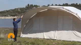 Luxury Handcrafted Glamping tent in 15 minutes watch Ctents assembly [upl. by Erolyat364]