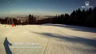 Skigebiet Wasserkuppe Rhön Kamerafahrt ParadisoAbfahrt [upl. by Eenwat]