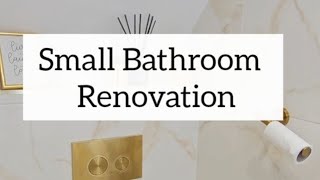 Small Toilet Renovation  How we transformed our guest toilet [upl. by Droffig]