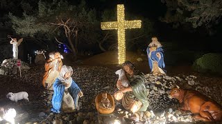 Nativity grotto at Bronners CHRISTmas Wonderland [upl. by Minette]