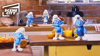 The Smurfs Smurfs Make Breakfast FAMILY MOVIE HD CLIP [upl. by Oslec]