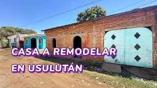 Se Vende Casa a Remodelar a 10 min del centro en Col Santimori Usulután 23000 Tel 503 72998557 [upl. by Edythe513]