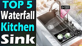 TOP 5 Best Waterfall Kitchen Sink Review In 2023 [upl. by Warchaw754]