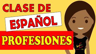 Profissões em espanhol  Las profesiones en español Aula de espanhol online [upl. by Mahalia357]