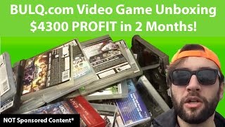 Bulqcom Video Game Unboxing Review HUGE PROFITS NOT sponsored [upl. by Adiela911]