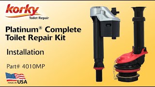 How to Install Platinum Complete Toilet Repair Kit  4010MP  Korky Toilet Repair [upl. by Shere]