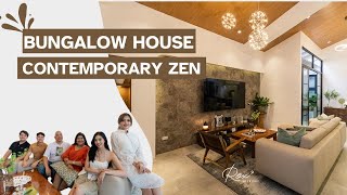 BUNGALOW HOUSE TOUR IN ANTIPOLO FOR A FAMILY OF 5 Modern Contemporary Zen home [upl. by Chloras326]