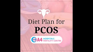 Diet plan for Polycystic ovary syndrome PCOS  A4 Fertility Centre  Chennai [upl. by Juieta]