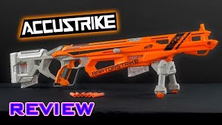 REVIEW Nerf Accustrike Raptorstrike Unboxing Review amp Firing Demo [upl. by Icam]