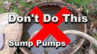 Dos and Donts of Sump Pumps and Basins [upl. by Na]