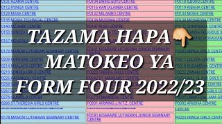 Jinsi ya kuangalia matokeo ya form four 20222023  necta leo form four results [upl. by Flagler]