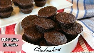 Best Mini Brownie Bites  2 Bite Brownies Made Simple and Quick [upl. by Satsoc57]