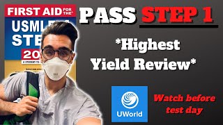 Highest Yield Review Guide To Pass USMLE Step 1  You NEED to know these [upl. by Ahaelam]