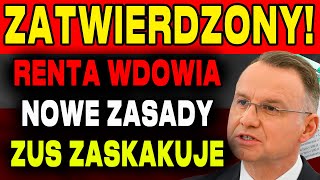 RENTA WDOWIA ZUS OGŁASZA NOWE ZASADY BĘDĄ TO NAJWIĘKSZE WYPŁATY DLA WDÓW W GRUDZIEŃ 2024 [upl. by Ludlew998]