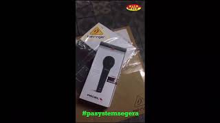 UNBOXING Behringer B112d 12” active speaker amp Proel DM800 cable microphone [upl. by Suzanna]