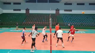 Tiptop  Sanju vs Dhan bdr को घम्साघम्सि अभ्यास खेलमाTraining time Cava mens club volleyball [upl. by Asli]