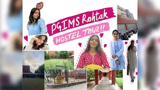 PGIMS ROHTAK GIRLS HOSTEL tour  sarkari hostel💕 PGIDS ROHTAK hostel [upl. by Islean]