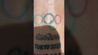 We love seeing your Olympic tattoos 😍📹 brookebuschkuehl Olympics Paris2024 Sports [upl. by Kcinimod]