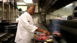 How to Grill a Steak at Berns Steakhouse  Chef Hab [upl. by Aynad200]