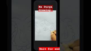 Ma Durga easy face drawinghow to draw ma Durga face🤔drawing shorts youtubeshorts trending [upl. by Randolf]