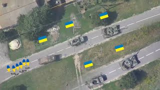 The moment Russia ambushes tanks raises white flag  Ukraine surrenders [upl. by Eilegna]