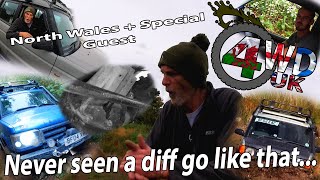 WEVE NEVER SEEN THAT HAPPEN TO A DIFF  North Wales  Lost Lake  SPECIAL GUEST  4WDUK [upl. by Euqimod]