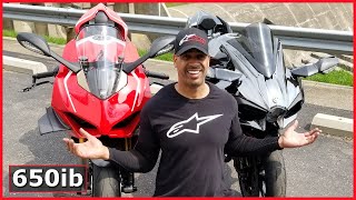 Ducati Panigale V4R vs Kawasaki Ninja H2  The Best Bike WON [upl. by Adnaral]