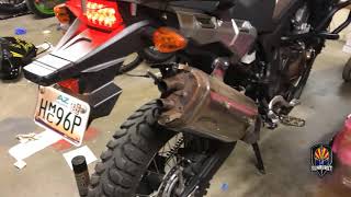 Africa Twin SIMPLE Exhaust MOD  CRF1000l [upl. by Artie]