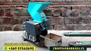 Molino trituradora de plasticos 220 Volt 3HP chipeadora de plastico  180 [upl. by Irollam829]