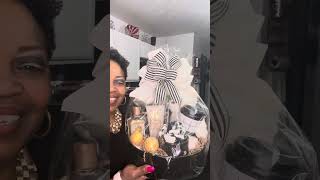 Finished Wrapped Black Tray Conceptstrending viral viralvideo mothersday giftideas gifts [upl. by Ehrsam886]