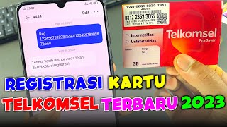 CARA REGISTRASI KARTU TELKOMSEL TERBARU 2023 [upl. by Dion862]