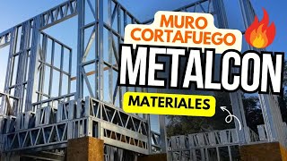 🔥Muro Cortafuego en METALCON  ¿Qué materiales usar [upl. by Tnecniv641]