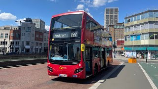 London Buses at Croydon Town Centre  190724 [upl. by Anelys]