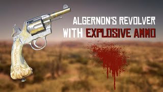 Red Dead Redemption 2  Algernons Revolver with explosive ammo [upl. by Nylessej250]