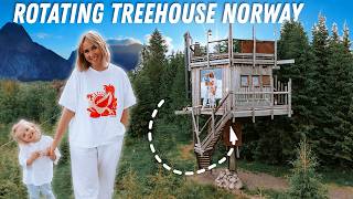 Our Norway Tiny Home Treehouse only self rotating one in the world [upl. by Onia893]