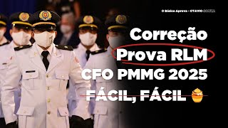 CORREÇÃO CFO PMMG 2025 RACIOCÍNIO LÓGICO E MATEMÁTICO [upl. by Cadell]