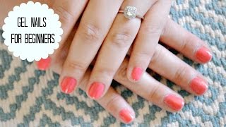 Gel Nails for beginners Tutorial [upl. by Axel]