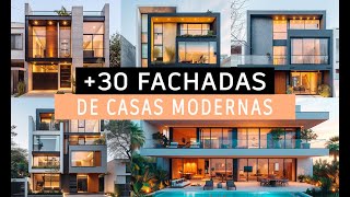 30 FACHADAS MODERNAS de CASAS PEQUEÑAS  FACHADAS BONITAS y sencillas [upl. by Gildas704]